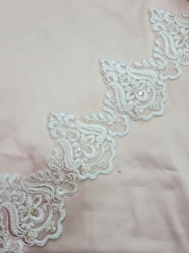 كلفه جوبير مطرزة للفساتين عرض 13 سم تقريبًا