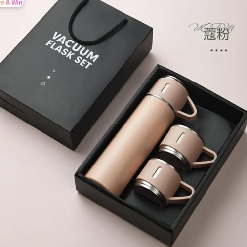 طقم ترمس حافظة استيل