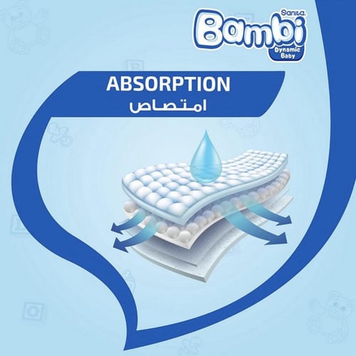 بامبي مقاس ( 6 ) صندوق جامبو العدد 58