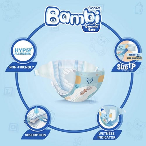 بامبي مقاس ( 4 ) صندوق جامبو العدد 96