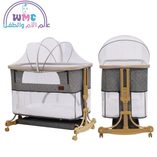 سرير مواليد هزاز مع محبس