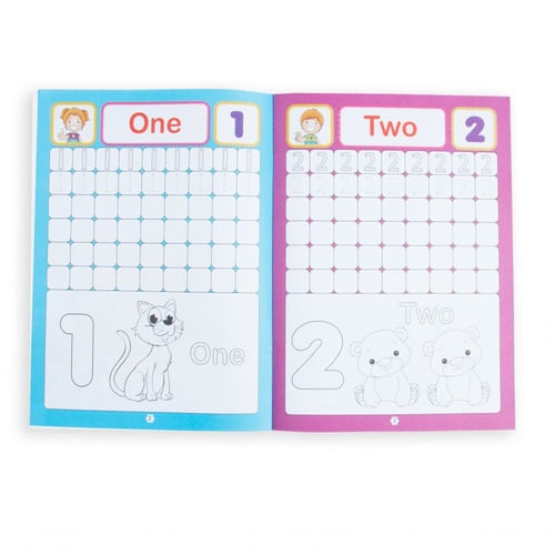 دفتر تعليم الارقام بالانجليزي