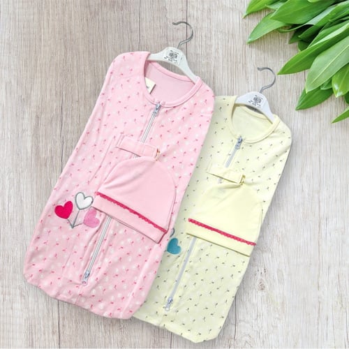 طقم كوفلة مواليد مع طاقية