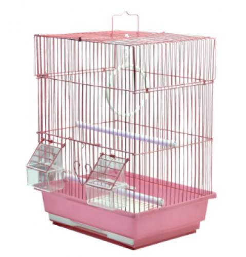 قفص طيور حجم وسط (بو ماكليتين) لون ابيض