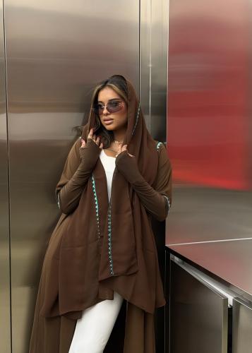Brown coded abaya