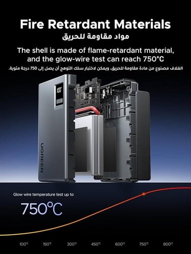 يوجرين 1000A باور بانك لسيارة القفز، 12000mAh المح...