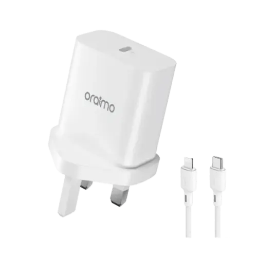 شاحن سريع 20 واط USB-C يدعم PD وAniFast شحن آمن وس...