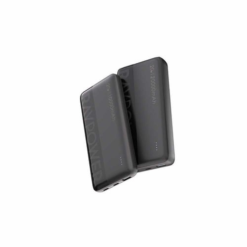 بكج بطاريتين راف باور بقوة 20 واط بسعة 10000 + 200...