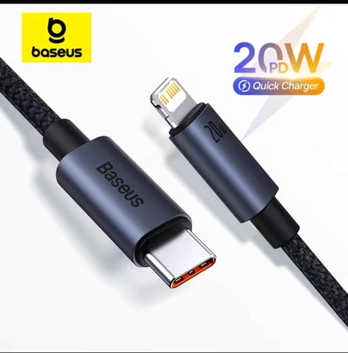 كيبل من بيسوس بطول 1 متر من تايب سي الى ايفون