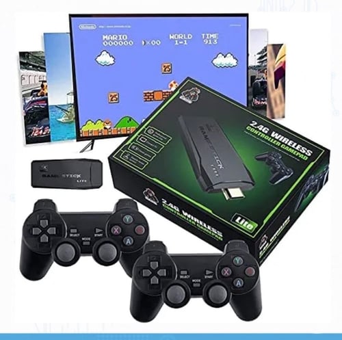 جهاز العاب فيديو رقمي مع ازرار التحكم اللاسلكية (6...
