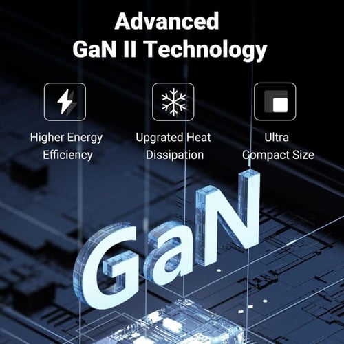 شاحن جداري نكسود بمنفذين PD ومنفذ USB وتقنية GAN ب...
