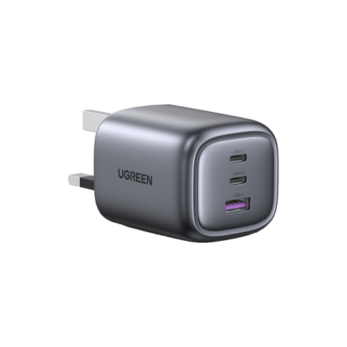 شاحن جداري نكسود بمنفذين PD ومنفذ USB وتقنية GAN ب...