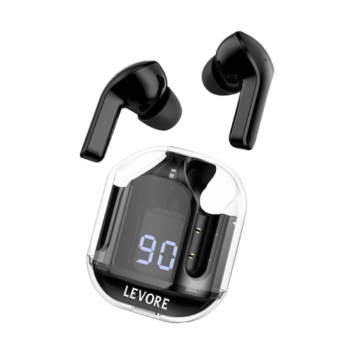 ليفوري سماعة أذن ايربودز كريستال S1 استريو مع شاشة...