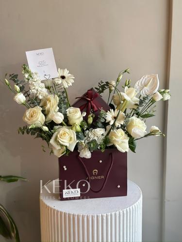 محفظه رجاليه من اقنر مع ورد