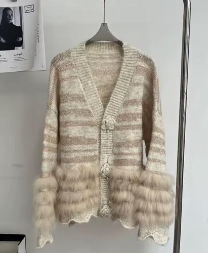 Khaki Glow Knit Cardigan