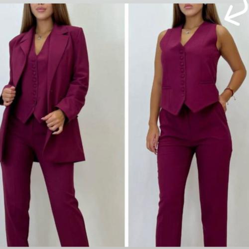 Burgundy Vest