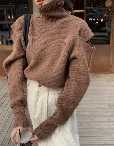 Cut-Out Knit Sweater