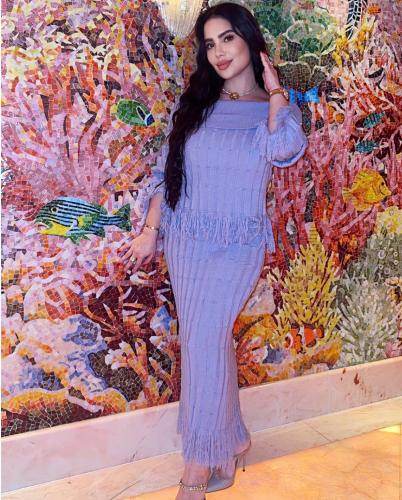 2 pieces set - purple color