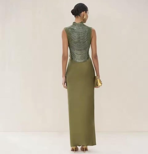 2 pieces set - olive green color