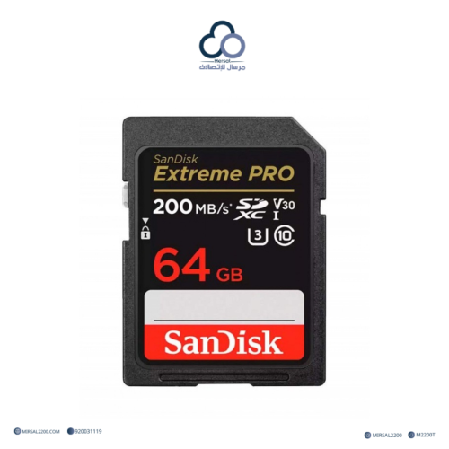 كرت ذاكرة SanDisk Extreme PRO SDXC 64GB