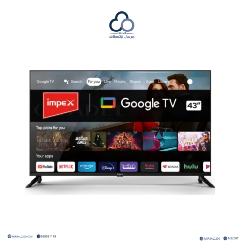 شاشة Impex الذكية 43 بوصة – Google TV | QLED | HDR...