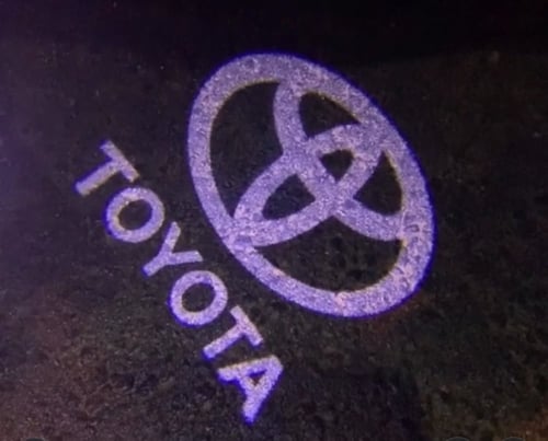 لمبة الأبواب مع شعار الشركة والأسم (لوقو)