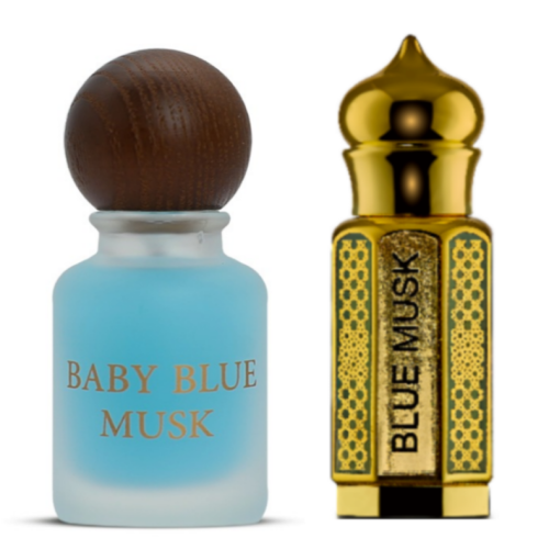 دهن المسك الازرق + عطر بيبي بلو