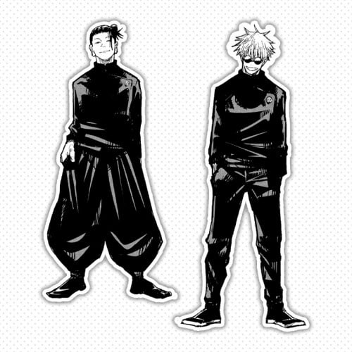 gojo and geto sticker manga