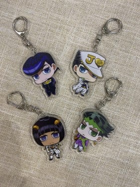 JoJo's Bizarre Adventure keychains
