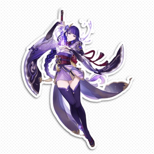 Raiden Shogun stickers Genshin Impact