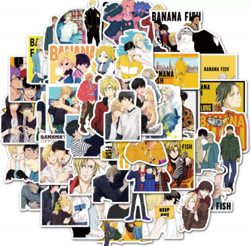 banana fish stickers 25 pieces