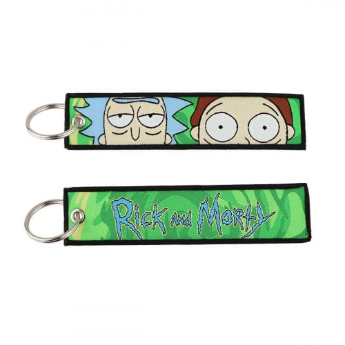Rick and Morty keychains fabric