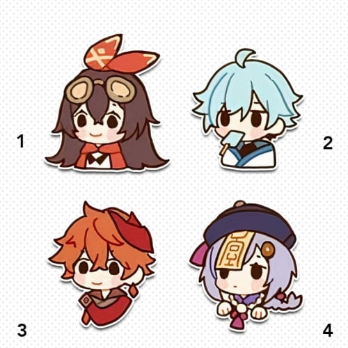 genshin impact characters stickers