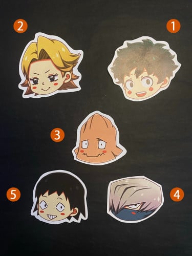 my hero academia stickers characters