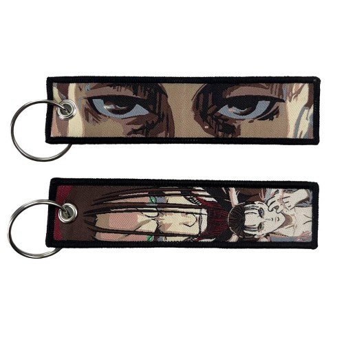 eren attack keychains fabric