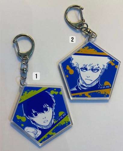 Blue lock keychains