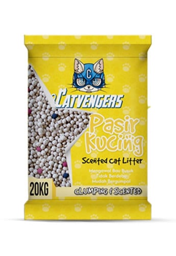 رمل قطط صيني كات فينجرز برائحة الليمون (20 كيلو)