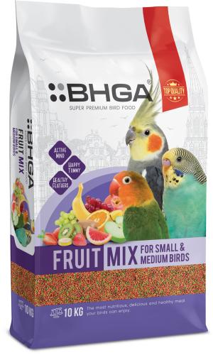 فواكه مجففة للببغاوات الصغيرة والمتوسطة