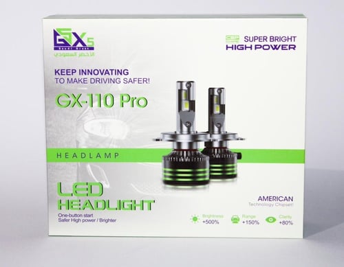 لمبات سيارة ليد امامية من GSX5 درجة لون 6000K مقاس...