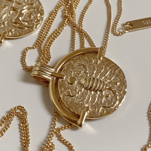 سلسلة برج العقرب, من الفضة الاسترليني عيار 925 مطل...