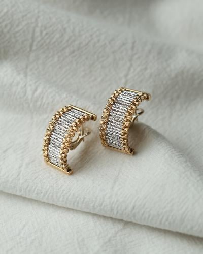 ‏حلق ذهب عيار 21