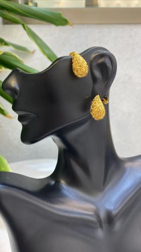 حلق ذهب عيار 21