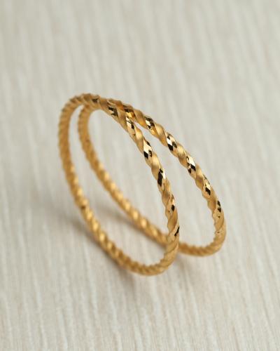 ‏معاضد ذهب عيار 21 مقاس 11