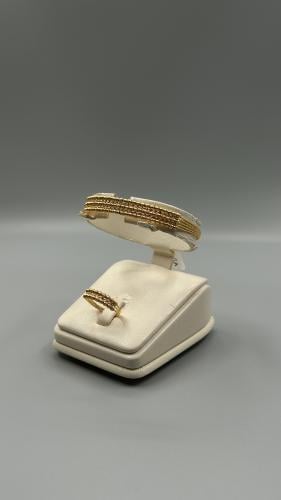 اسوارة وخاتم ذهب عيار 21