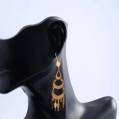حلق ذهب عيار 21