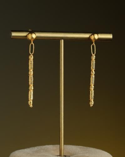 حلق ذهب عيار 21