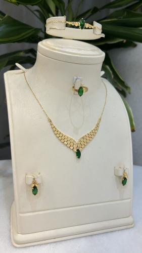 طقم ذهب عيار 21