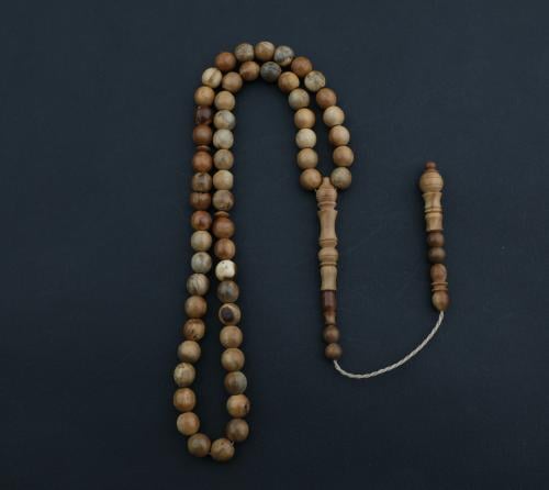 سبحه خشب خرز دائري صغير