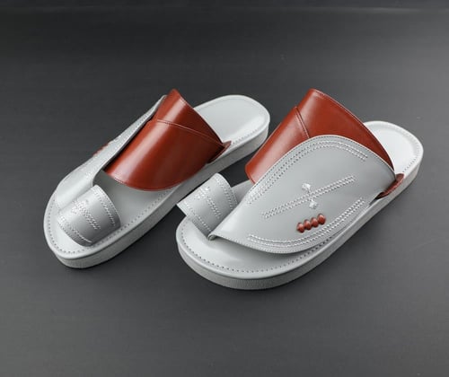 جديد / زبيرية طبي رجالي لون رصاصي / بني