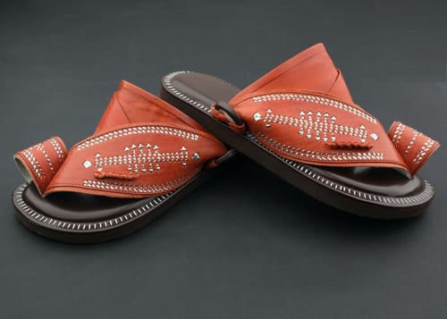 زبيرية طبي سكيتشرز تطريز يدوي لون جملي